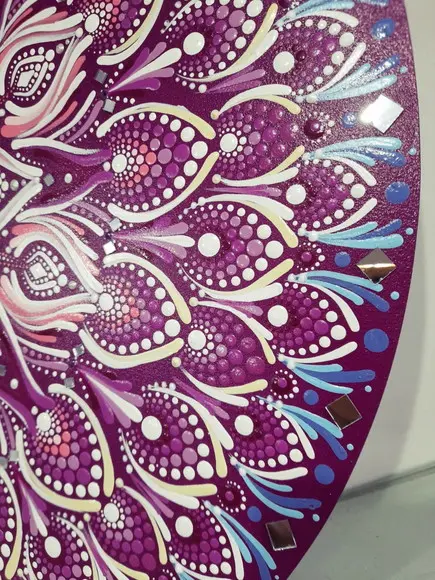 Mandala da Espiritualidade e Intuição 60 cm Pintada a Mão