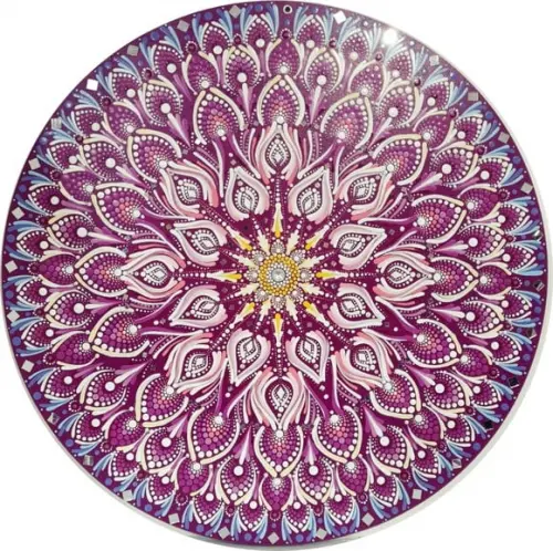 Mandala da Espiritualidade e Intuição 60 cm Pintada a Mão