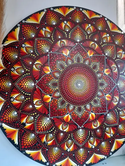 Mandala da Energia, Vitalidade e Prosperidade 80cm