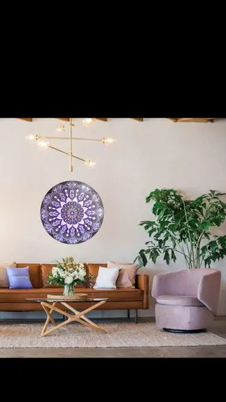 Mandala da Harmonia 60 cm Pintada a Mão