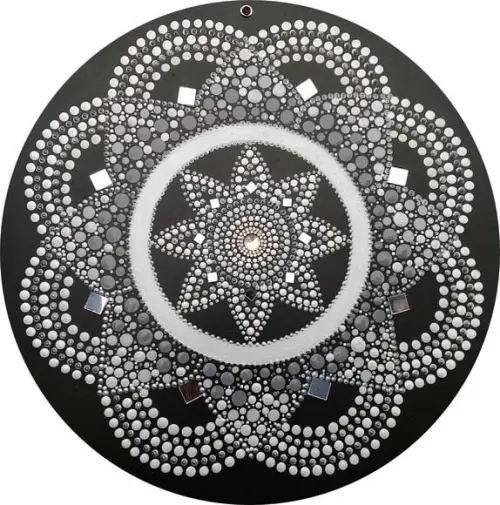 Mandala da paz e acolhimento 35cm