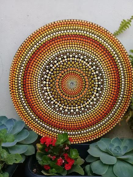 Mandala da prosperidade 40cm de diâmetro