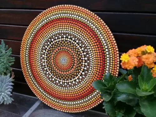 Mandala da prosperidade 40cm de diâmetro
