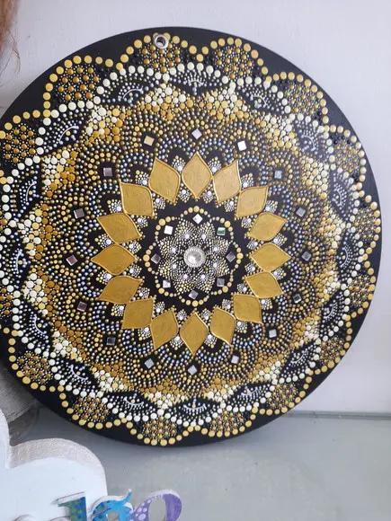 Mandala da Prosperidade e Felicidade 35 cm