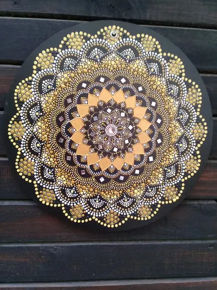 Mandala da prosperidade e felicidade 30 cm