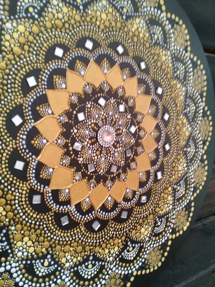 Mandala da prosperidade e felicidade 30 cm