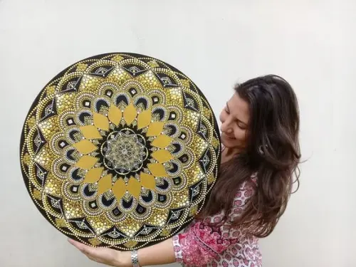 Mandala da Prosperidade e Felicidade "60 cm