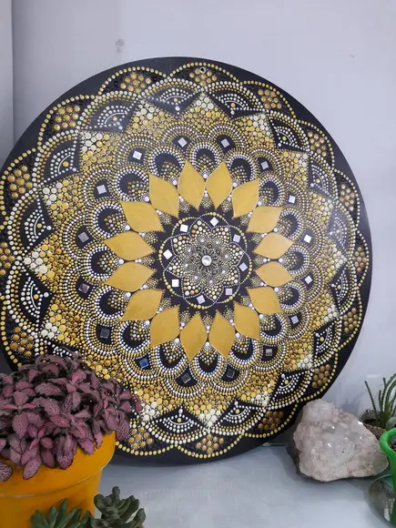 Mandala da prosperidade e felicidade 50 cm
