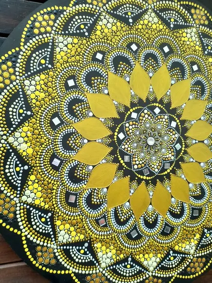 Mandala da prosperidade e felicidade 50 cm