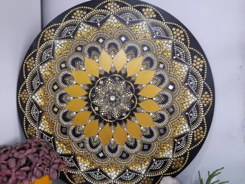 Mandala da Prosperidade e Felicidade 60 cm