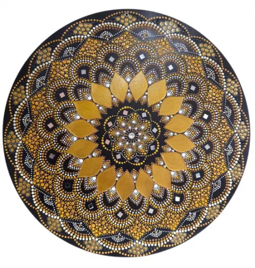 Mandala da prosperidade e felicidade 50 cm