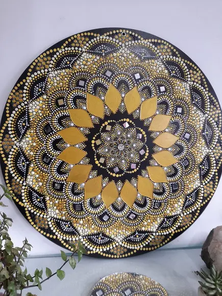 Mandala da Prosperidade e Felicidade 70 cm