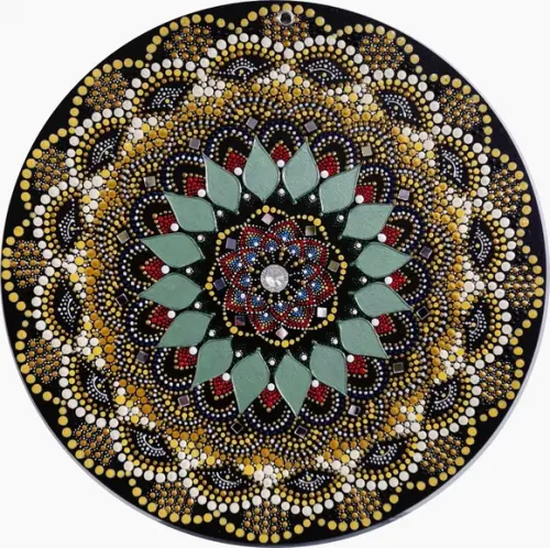 Mandala da prosperidade e saúde 30 cm