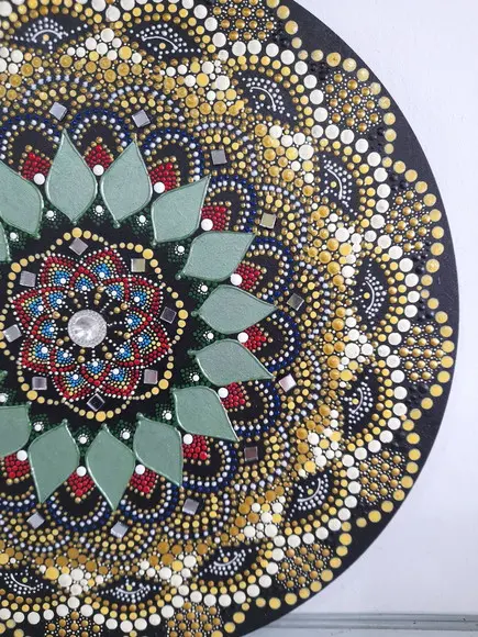 Mandala Da Prosperidade E Saúde 35 Cm