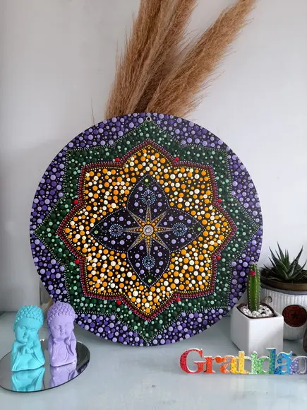 Mandala da Saúde e Espiritualidade 30cm