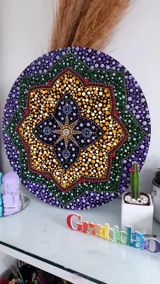 Mandala da Saúde e Espiritualidade 35cm