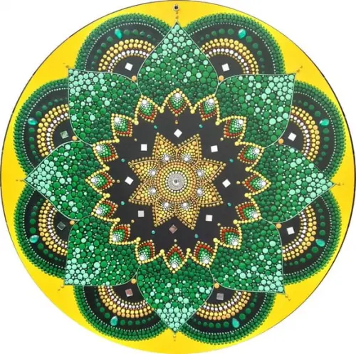 Mandala da saúde e otimismo 50cm