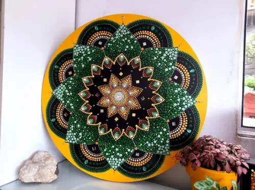 Mandala da saúde e otimismo 60cm