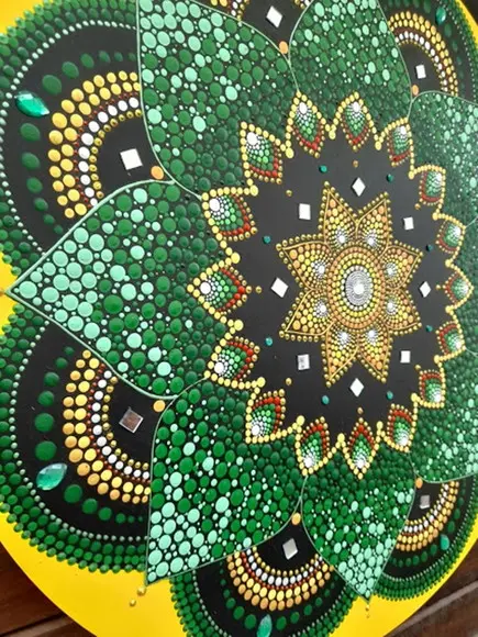 Mandala da saúde e otimismo 60cm