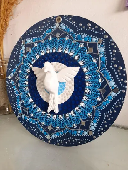 Mandala Divino Espírito Santo 20cm
