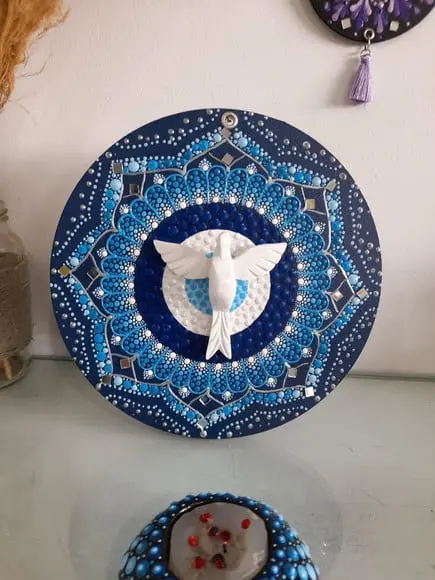 Mandala Divino Espírito Santo 20cm