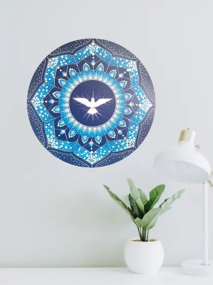 Mandala Divino Espírito Santo 40cm
