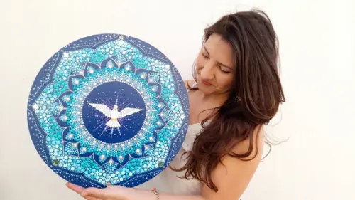 Mandala Divino Espírito Santo 40cm