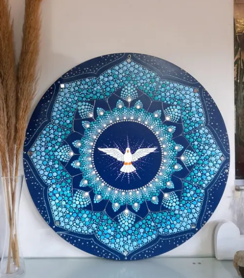 Mandala Divino Espírito Santo 80cm