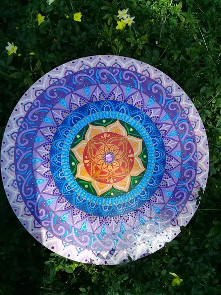 Mandala do Equilíbrio e Espiritualidade 40 cm em mdf