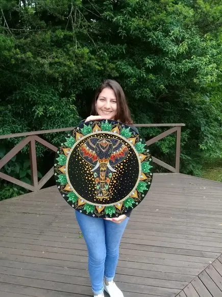 Mandala Elefante 60cm