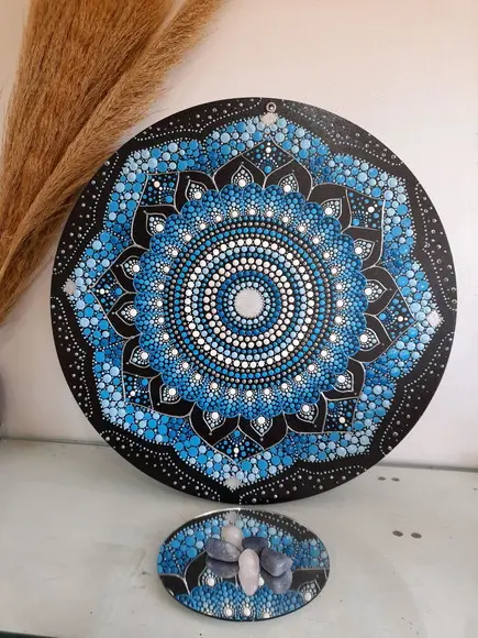 Mandala Energia Espiritual 40 cm em mdf