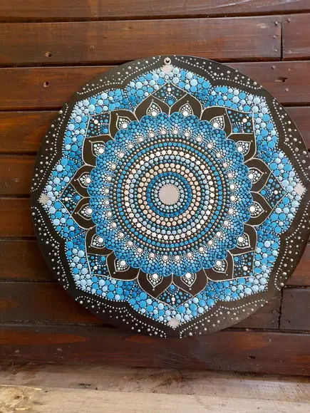 Mandala Energia Espiritual 40 cm em mdf