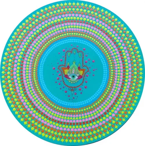 Mandala Mão de Fátima 35cm