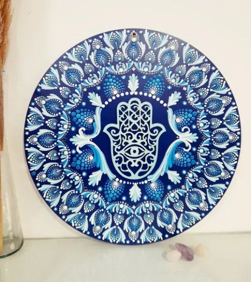 Mandala Mão de Fátima 40cm
