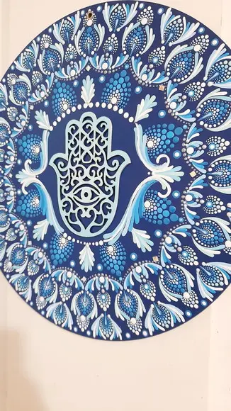 Mandala Mão de Fátima 40cm