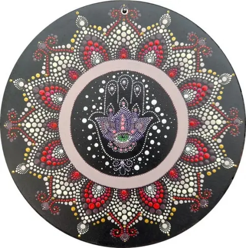 Mandala Mão de Fátima 40cm
