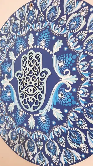 Mandala Mão de Fátima 40cm