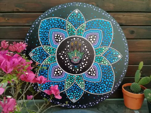 Mandala Mão de Fátima 50cm