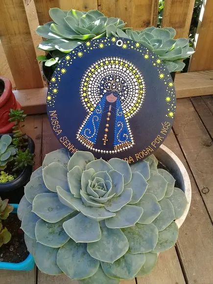 Mandala Nossa Senhora de Aparecida 20cm