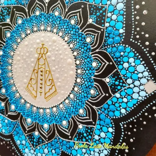 Mandala Nossa Senhora de Aparecida 40cm