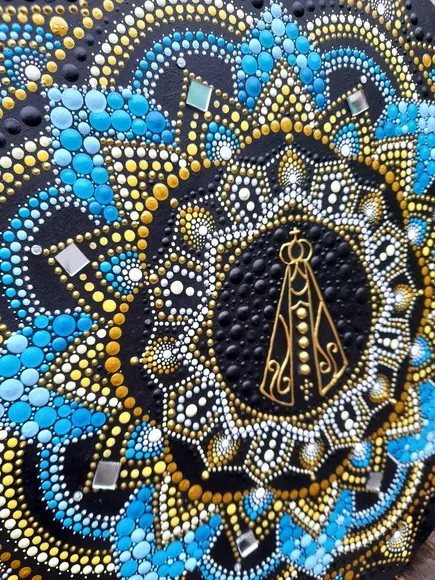 Mandala Nossa Senhora de Aparecida 35cm