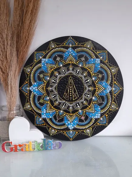 Mandala Nossa Senhora de Aparecida 35cm