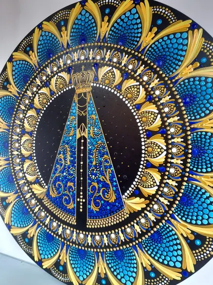 Mandala Nossa Senhora de Aparecida 50cm