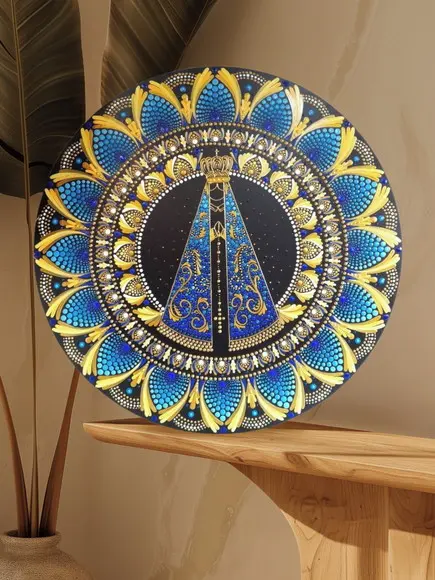 Mandala Nossa Senhora de Aparecida 50cm
