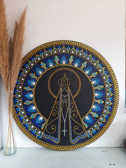 Mandala Nossa Senhora de Aparecida 50cm