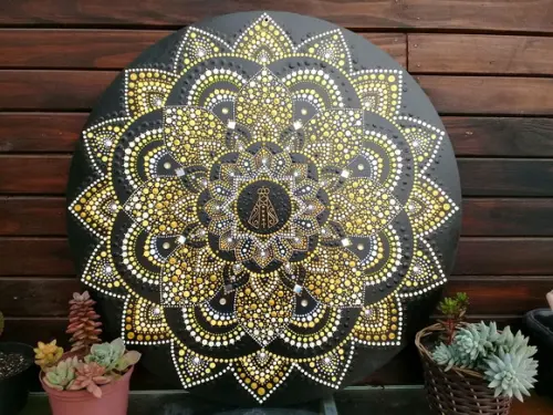 Mandala Nossa Senhora de Aparecida 50cm