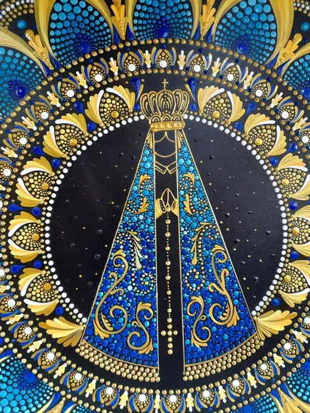 Mandala Nossa Senhora de Aparecida 60cm