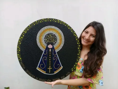 Mandala Nossa Senhora de Aparecida 60cm