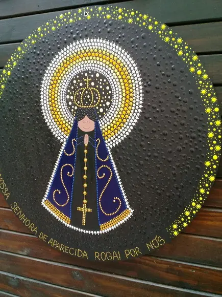 Mandala Nossa Senhora de Aparecida 60cm
