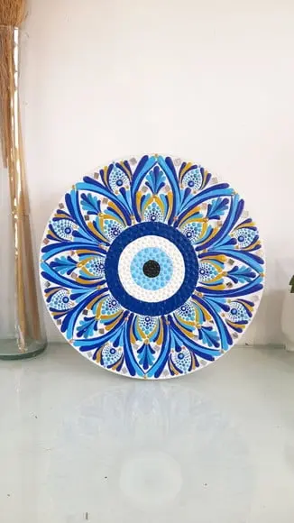 Mandala Olho Grego 20 cm